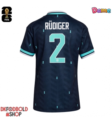 Tyskland Antonio Rudiger #2 Udebanetrøje Dame VM 2026 Kort ærmer